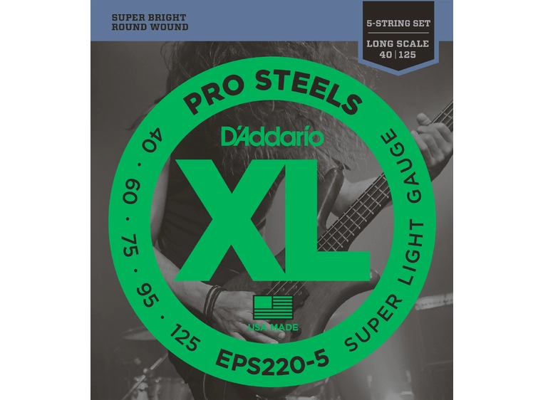D'Addario EPS220-5 ProSteel El.Bass (040-125) 
